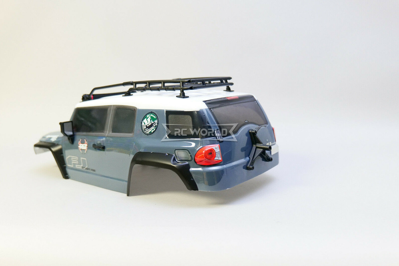 1/10 RC Truck Body TOYOTA FJ 313mm w/ LED Lights -GREY-