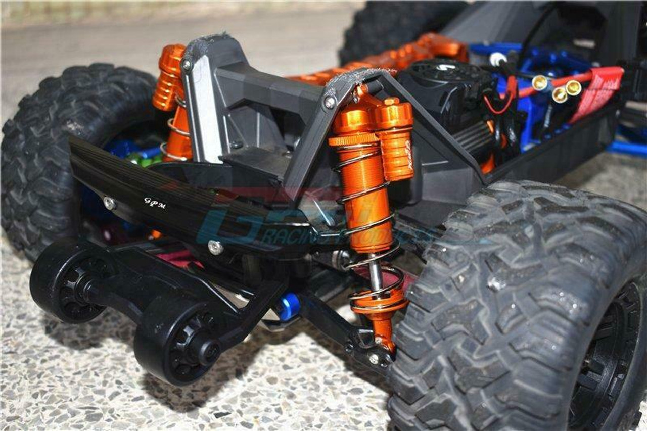 GPM Metal Adjustable PIGGY BACK SHOCKS For Traxxas MAXX