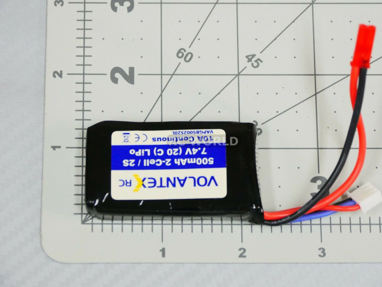 Volantex RC Airplane LIPO BATTERY 7.4V 2S 500MAH Lithium Pack JST