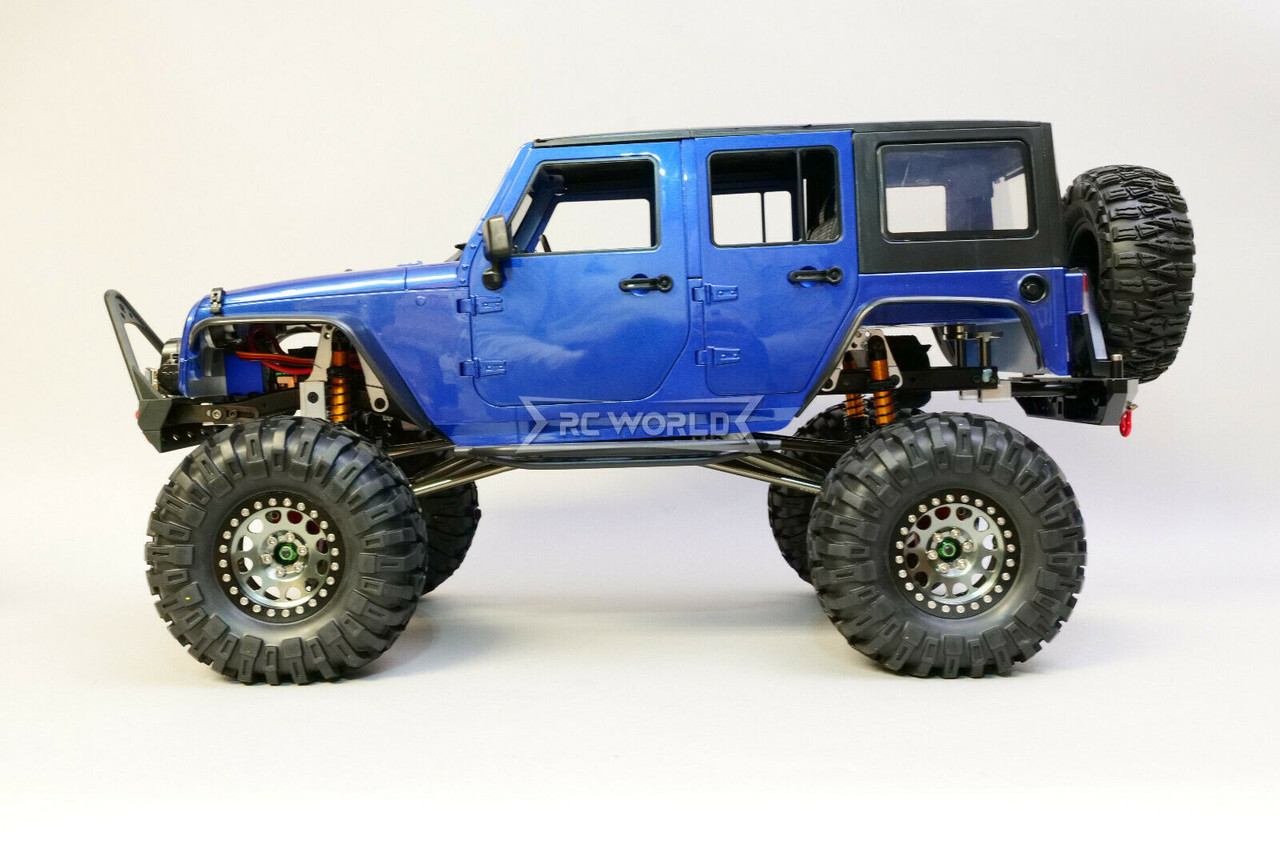1/10 Scale JEEP WRANGLER RUBICON Hard Body Shell 4 Door BLUE