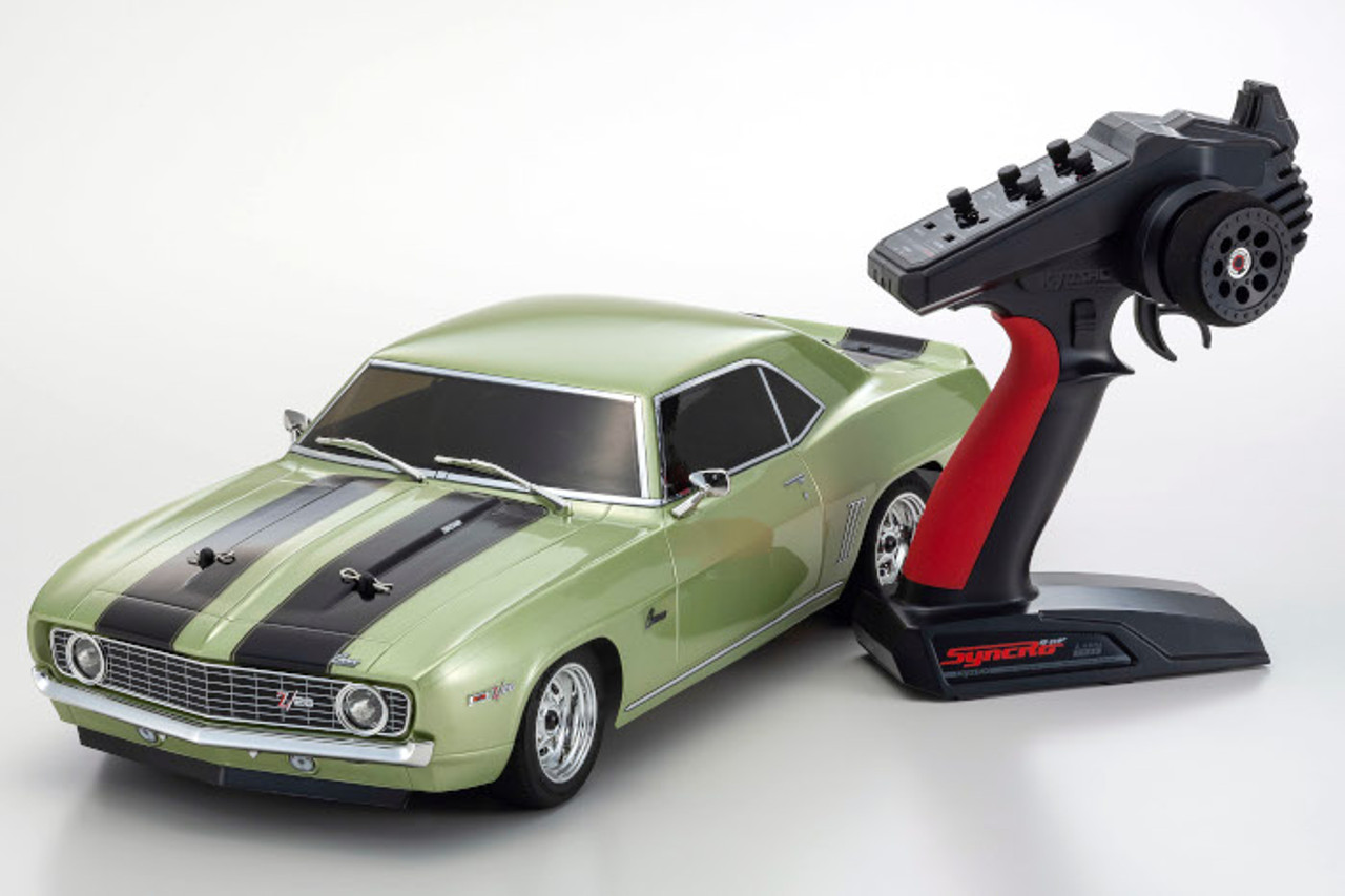 Kyosho RC Car 1969 Chevy Camaro 4wd W/ 11.1v Lipo + Charger -RTR- GREEN