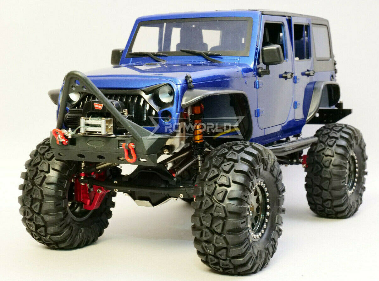 1/10 Scale JEEP WRANGLER RUBICON Hard Body Shell 4 Door BROWN
