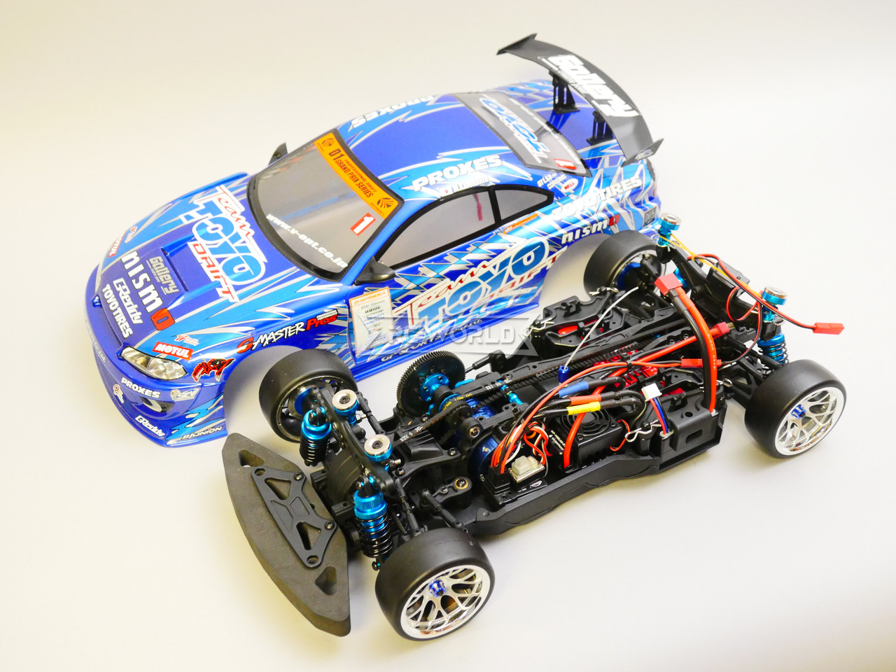 RC 1/10 Nissan Skyline S15 Team Toyo RTR W/ LED RC 1/10 Nissan Skyline S15 Team Toyo RTR W/ LED