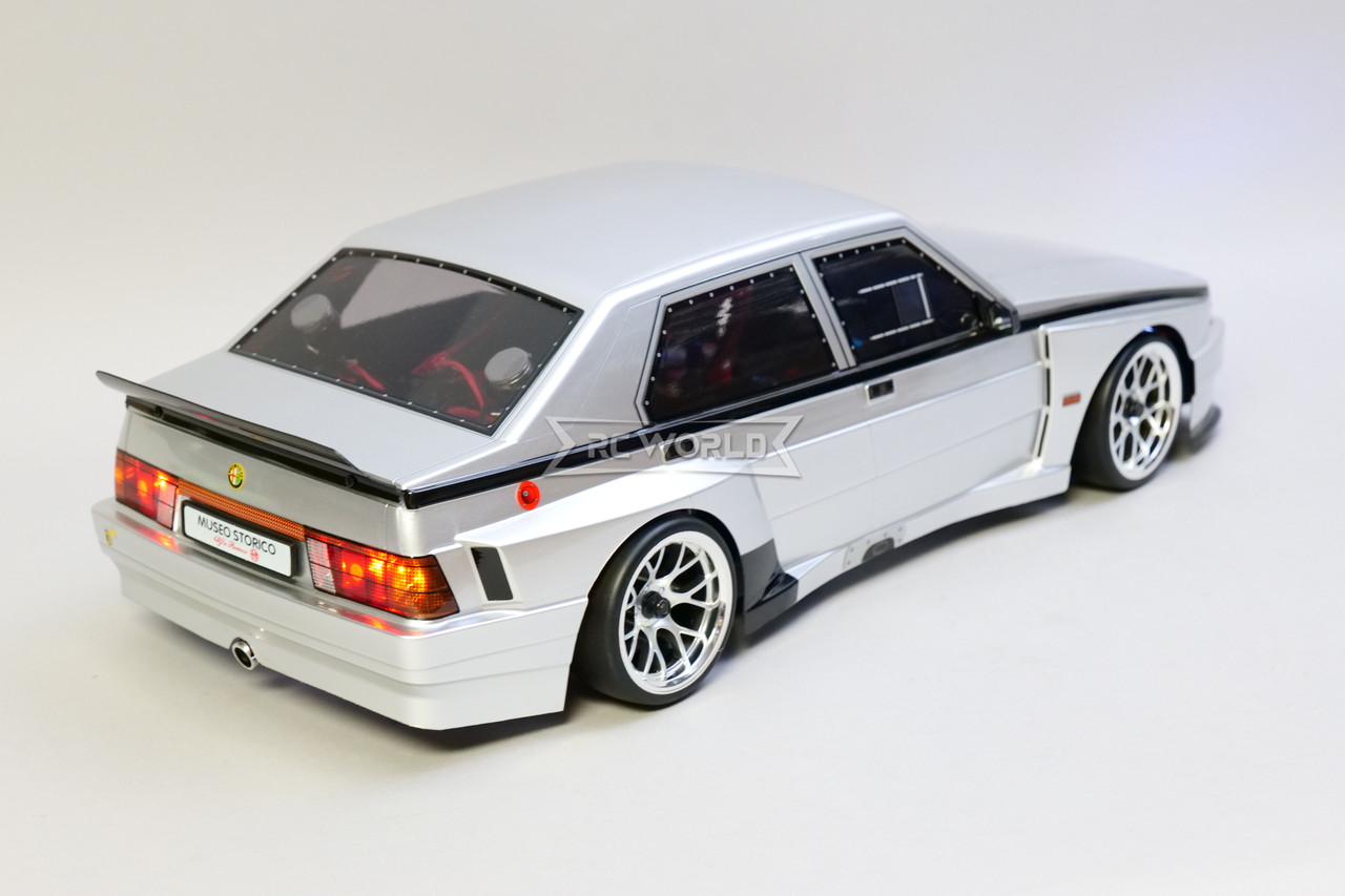 RC 1/10 ALFA ROMEO 75 Turbo AWD DRIFT RTR W/ LEDS -SILVER-