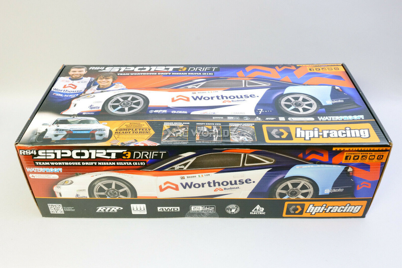 HPI ラジコン　1/10 HPI 1/10 RC Car NISSAN Skyline S15 Drift AWD -RTR - #James Deane
