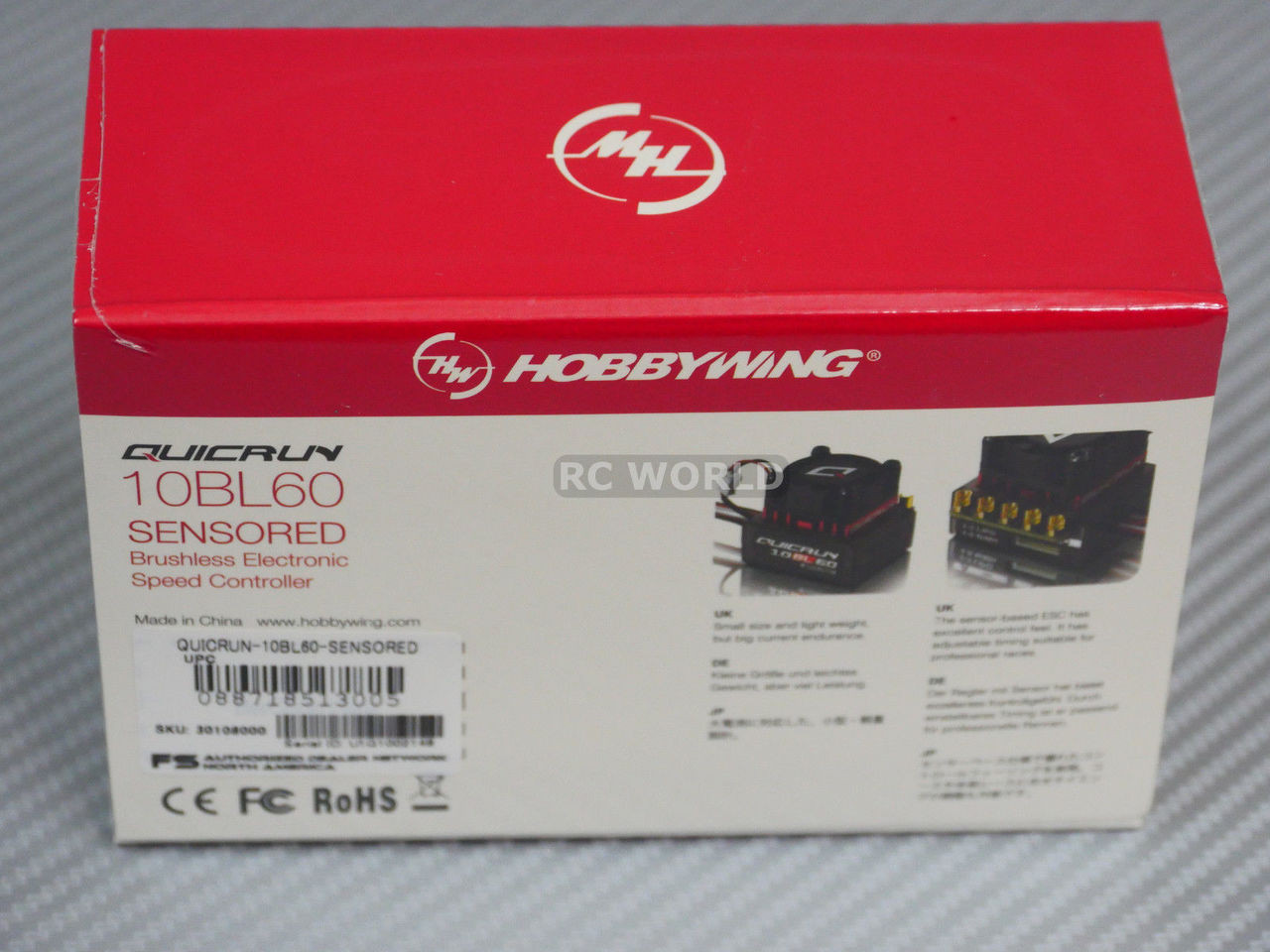 Hobby Wing Quicrun Combo Brushless 60A ESC + Motor 3650 Sensored 6.5T