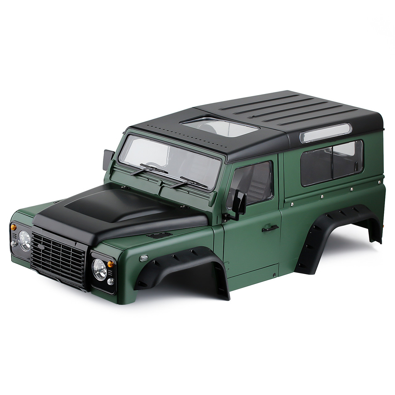 RC 1/10 Land Rover DEFENDER 90 Wagon W/ Interior Hard Body 275mm