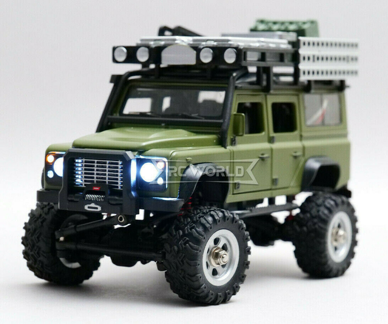 1/28 SG 2801 4WD RC クローラー Land Rover Defender 110 LED オフ