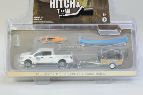 ミニカー Greenlight 1/64 HITCH & TOW Greenlight 1/64 Hitch & Tow Series 23 – 2019 NISSAN TITAN W/ CANOE