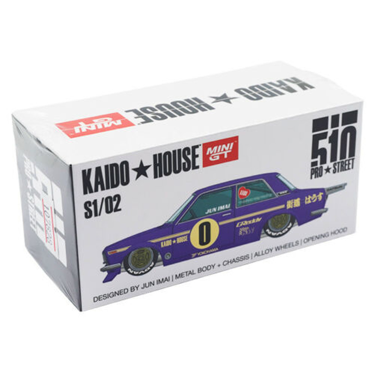 Mini GT 1/64 Die Cast DATSUN 510 WAGON Kaido House Model Car - BLUE 