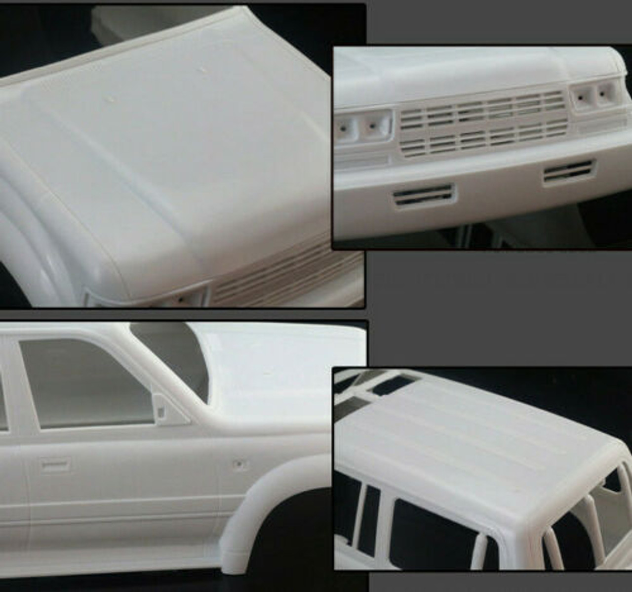 1/10 lc80 ボディ RC 1/10 Toyota LC80 Land Cruiser LX450 Hard Body 313mm -WHITE-