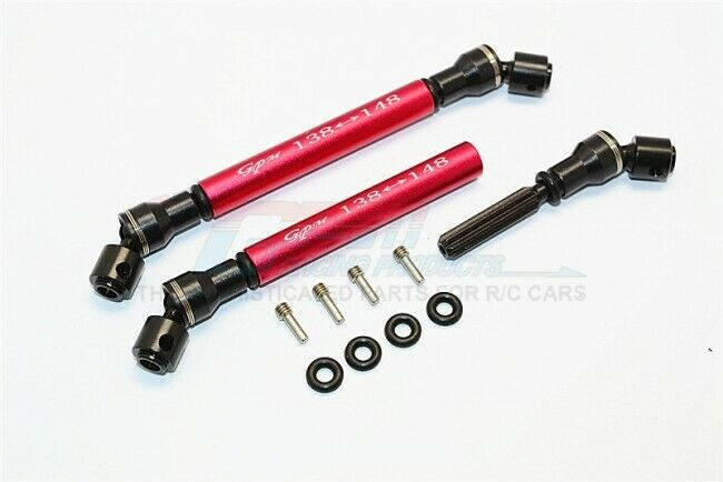 GPM Asse In Acciaio Lungo Per Axial SMT10 Grave Digger (AX90055) - Ricambio Upgrade Nero - 1 Pezzo