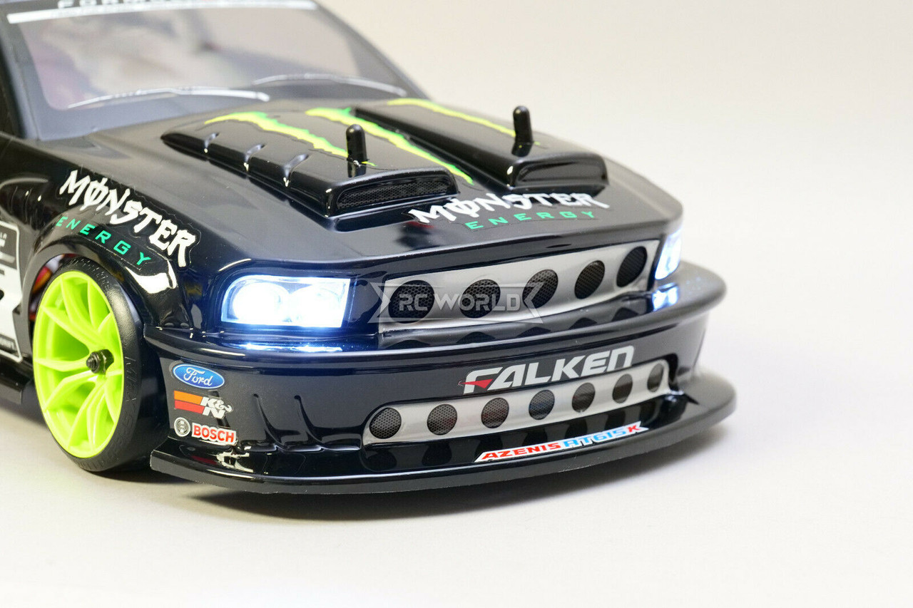 RC 1/10 Drift FORD MUSTANG Monster Energy Drift Car RTR W/ LED