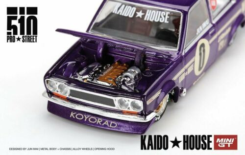 Mini GT 1/64 Die Cast DATSUN 510 Pro Street Kaido House Model Car