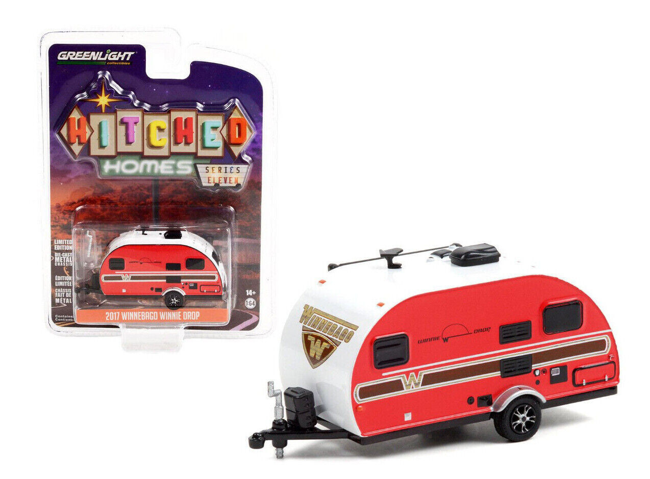 Greenlight 1/64 Hitch Trailers 2017 WINNEBAGO Winnie Red Trailer