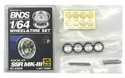 1/64 Metal WHEELS RIMS TIRES For Diecast Models - MANARAY MS-1
