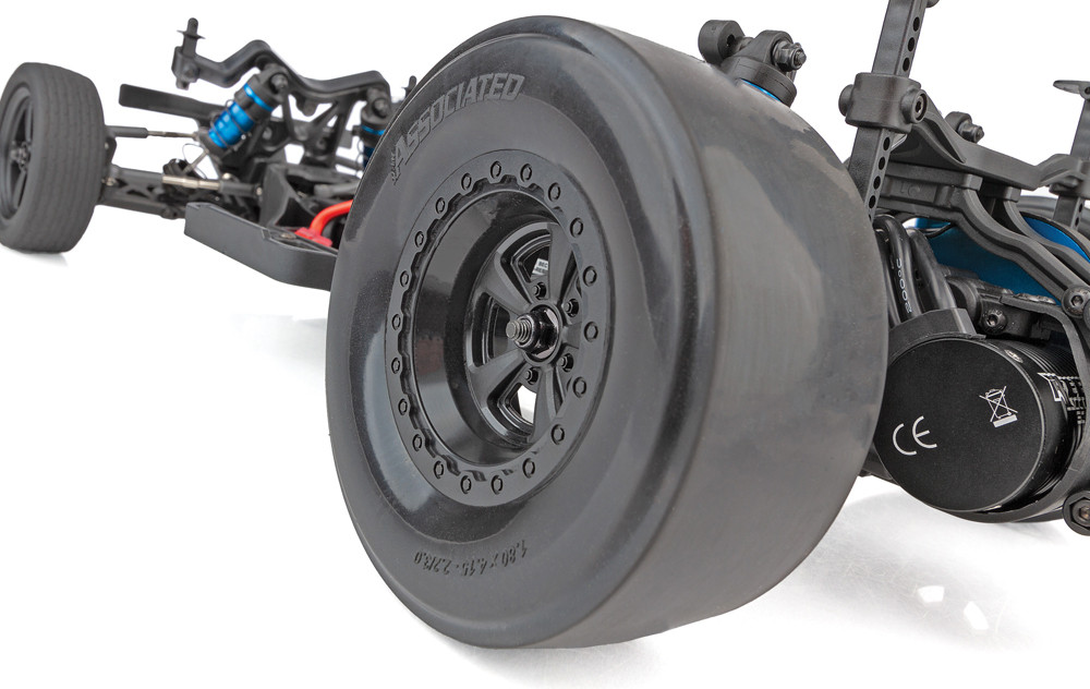 Blue Aluminum Shocks With 4mm Shafts For Team Associated DR10 Drag Car - Also Fits Traxxas 1:10 RC