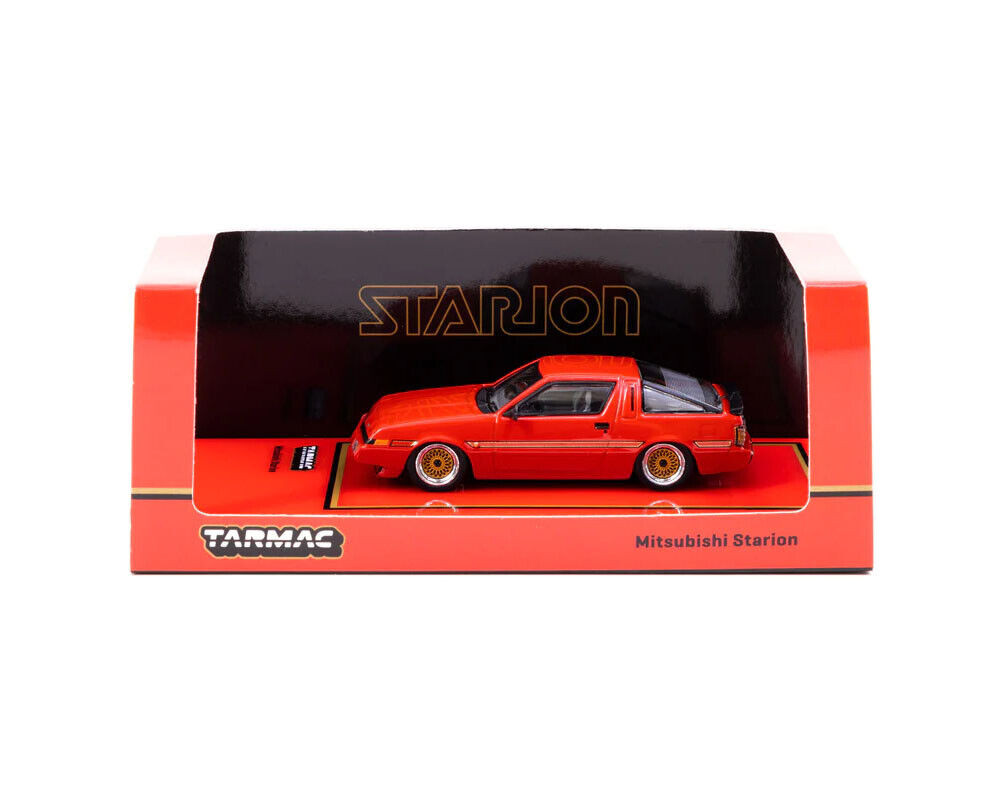 Tarmac 1/64 MITSUBISHI STARION Diecast Model Car -RED-