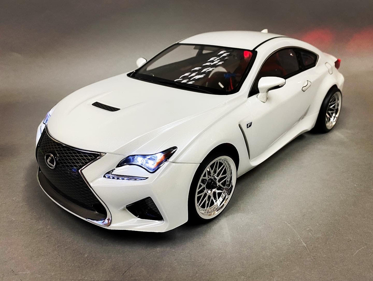 Custom RC 1/10 Drift LEXUS RCF AWD DRIFT Car RTR W/ LED Red