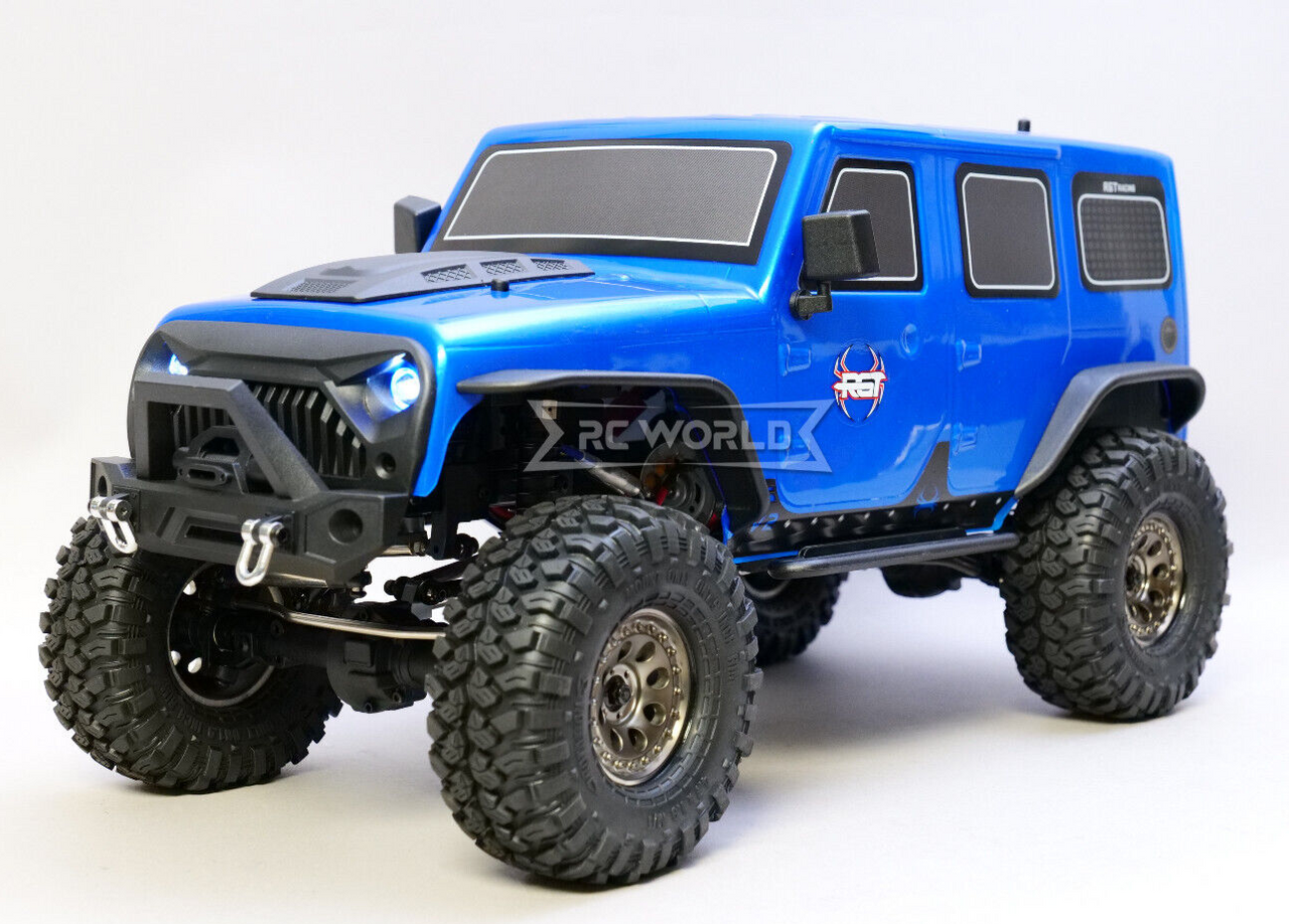 RC 1/10 JEEP WRANGLER 4 Door Rock Crawler 4x4 RTR -BLUE-