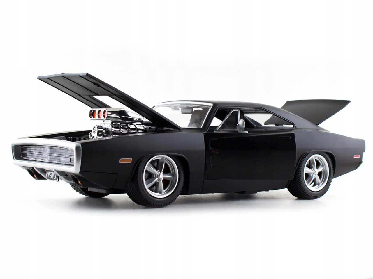 RC 1/16 DODGE CHARGER Super Charger R/T 1970 W/ LED +Sounds -RTR-