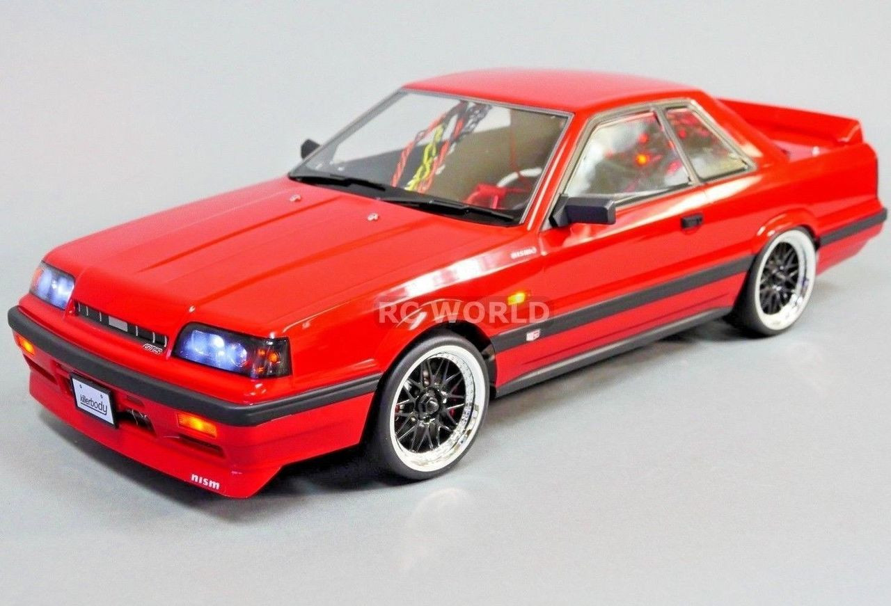 RC 1/10 Car Drift Nissan SKYLINE R31 AWD Belt RTR W/ LED -BLUE-