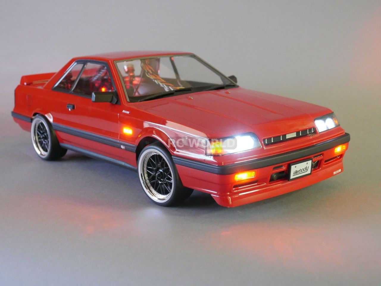 RC 1/10 Car Drift Nissan SKYLINE R31 AWD Belt RTR W/ LED -BLUE-