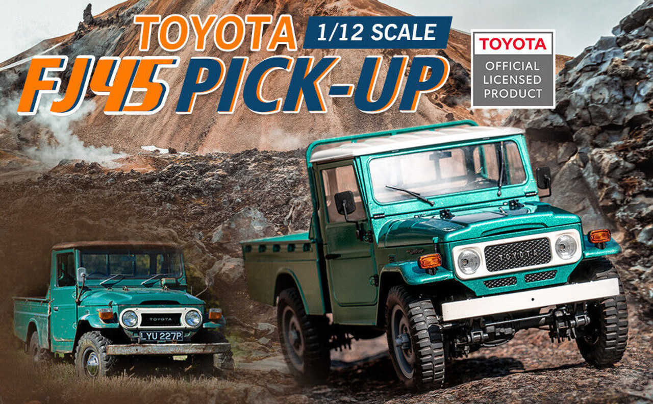 RC 1/12 TOYOTA LAND CRUISER Pick Up FJ45 2-Speed 4X4 *RTR* GREEN