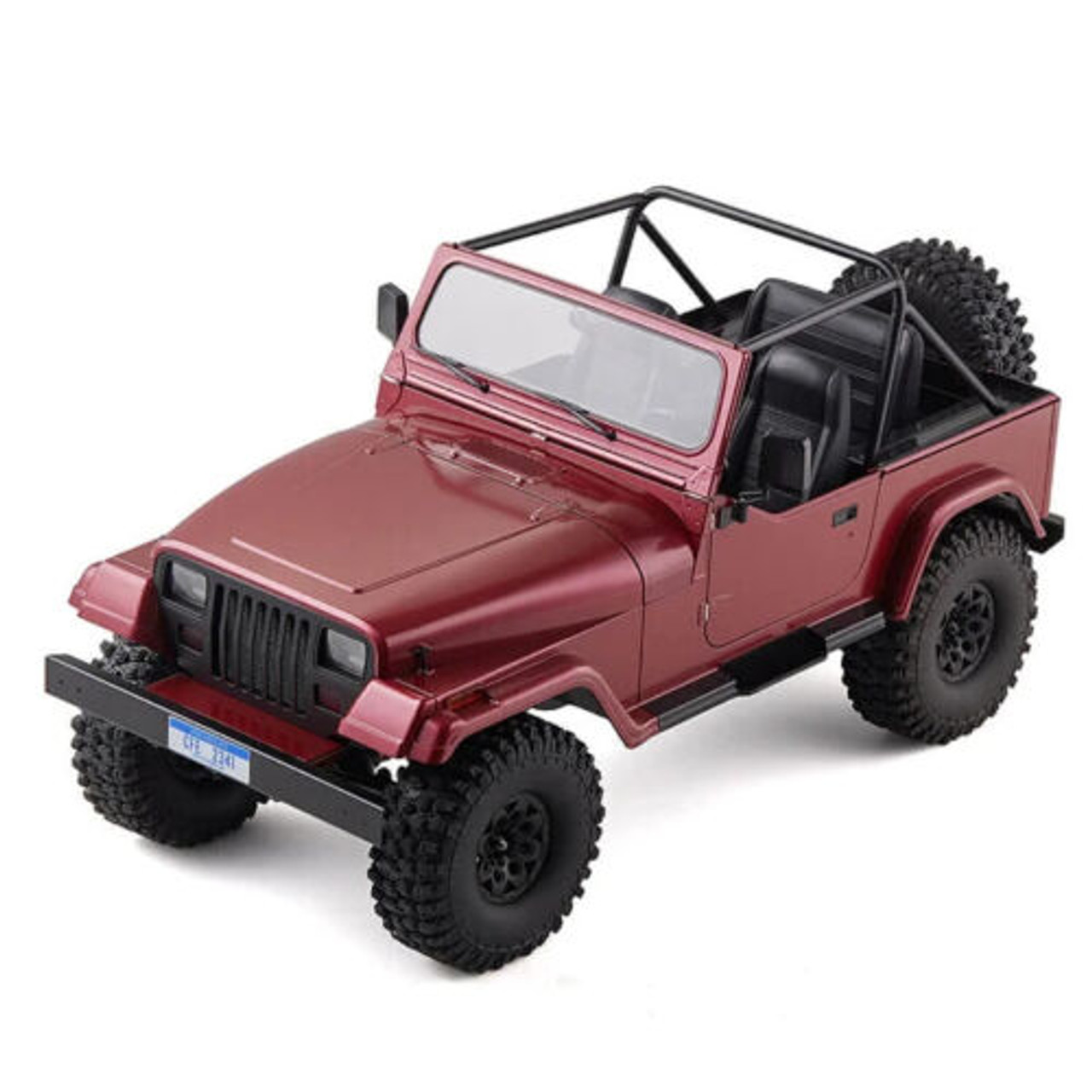 RC 1/10 JEEP WRANGLER 4X4 W/ LED Lights*RTR* RED