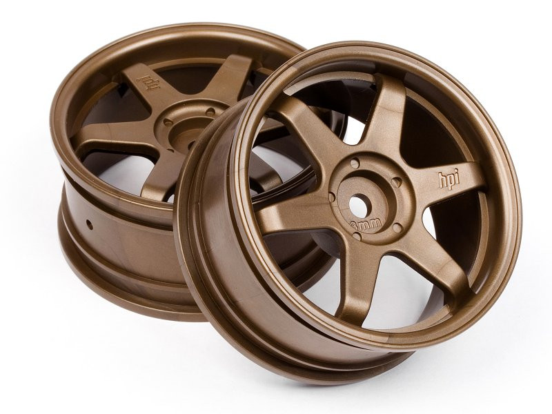 HPI 1/10 TE37 WHEEL 26mm BLACK 0mm OFFSET (2pcs) #3836