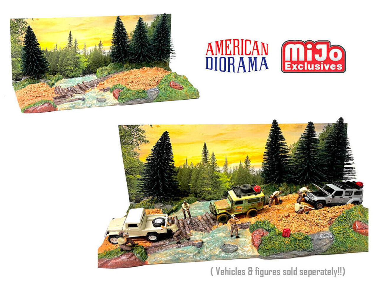American Diorama 1/64 OVERLAND OFF ROAD 4x4 Diorama