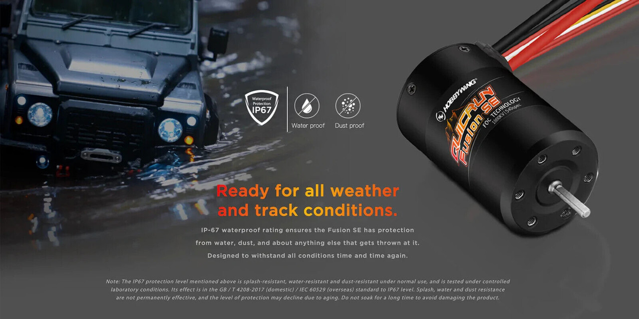Hobbywing 1/10 QuicRun Fusion SE FOC 2-in-1 ESC & Motor System