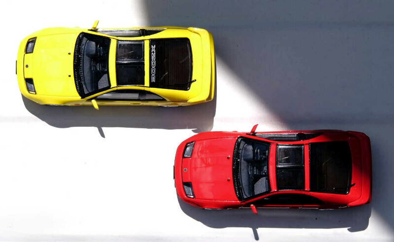 5台セット 300ZX ミニカー 1/64 NISSAN 300ZX Z32 Diecast Model Car -YELLOW-