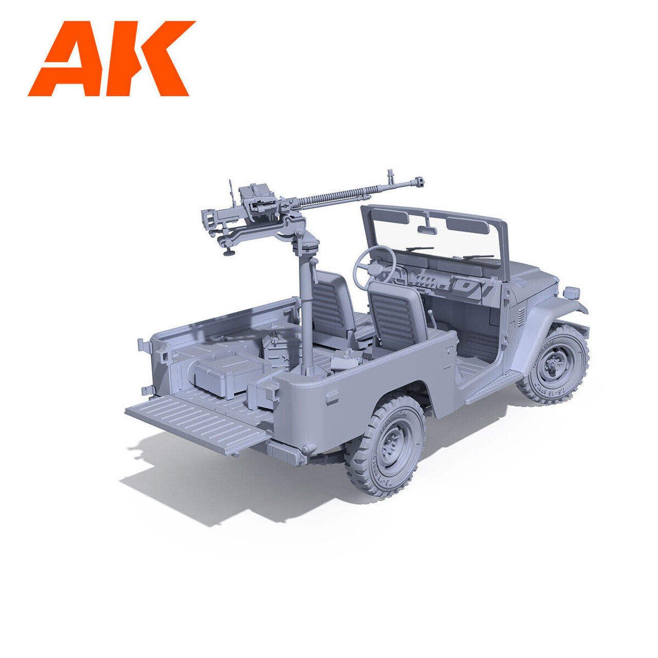 Ak Interactive 1/35 FJ43 Toyota LAND CRUISER w/ GUN Plastic