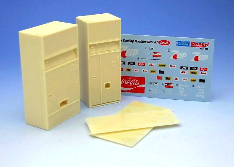 Doozy 1/24 SODA VENDING MACHINE (2PCS) Set Resin Model kit #DZ015