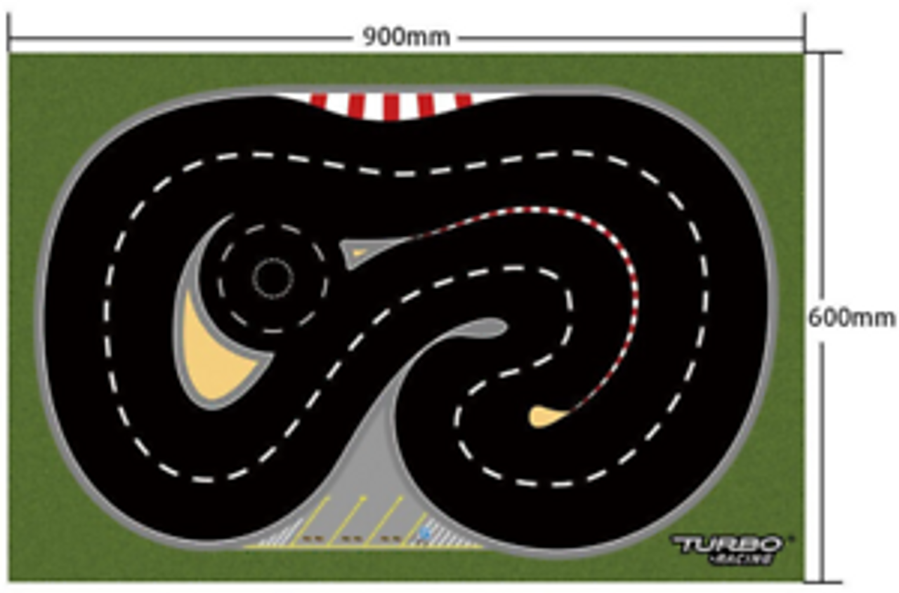 RC 1/76 Micro Car DRIFT TRACK 35 X 24 Roll Up Track #760148