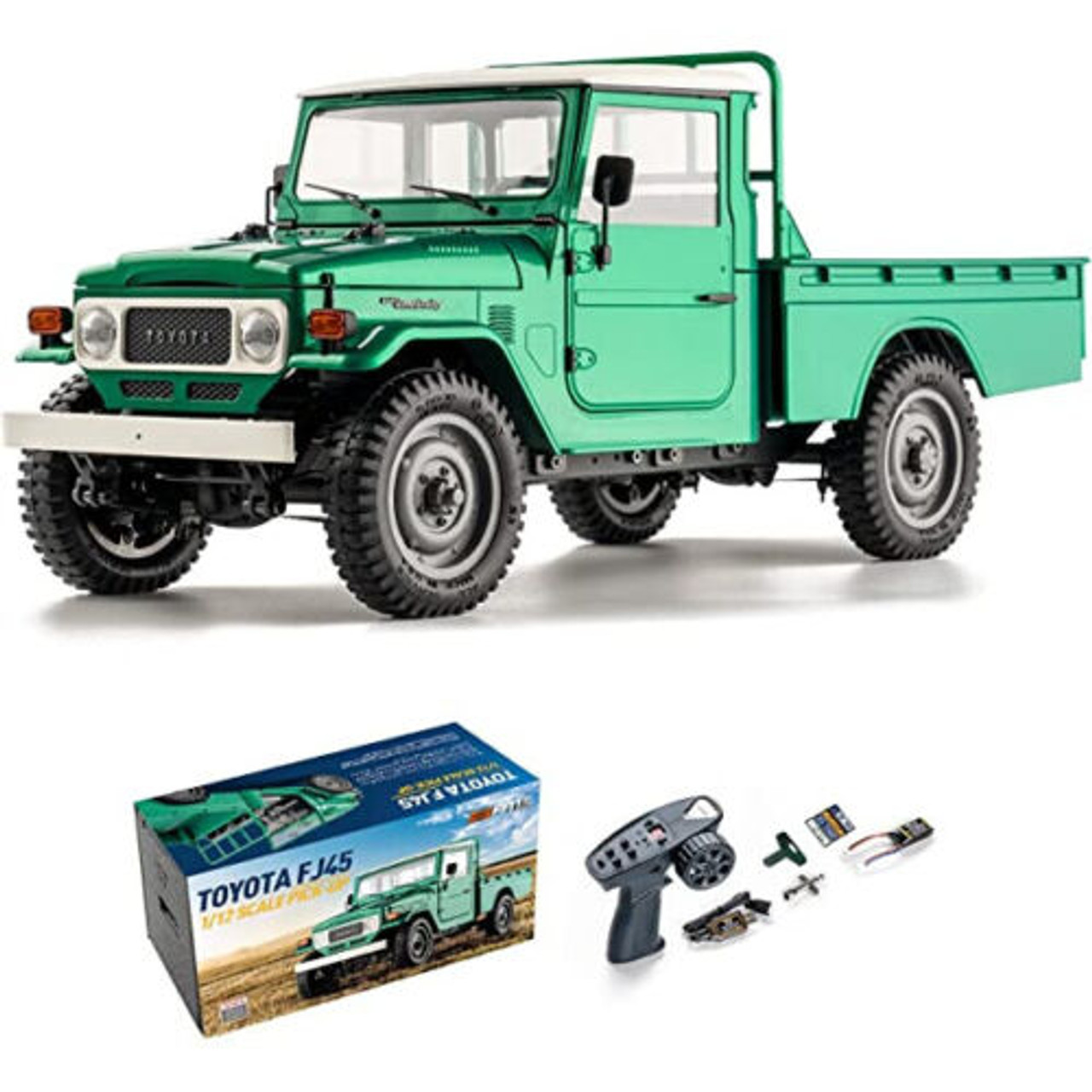 RC 1/12 TOYOTA LAND CRUISER Pick Up FJ45 2-Speed 4X4 *RTR* RED