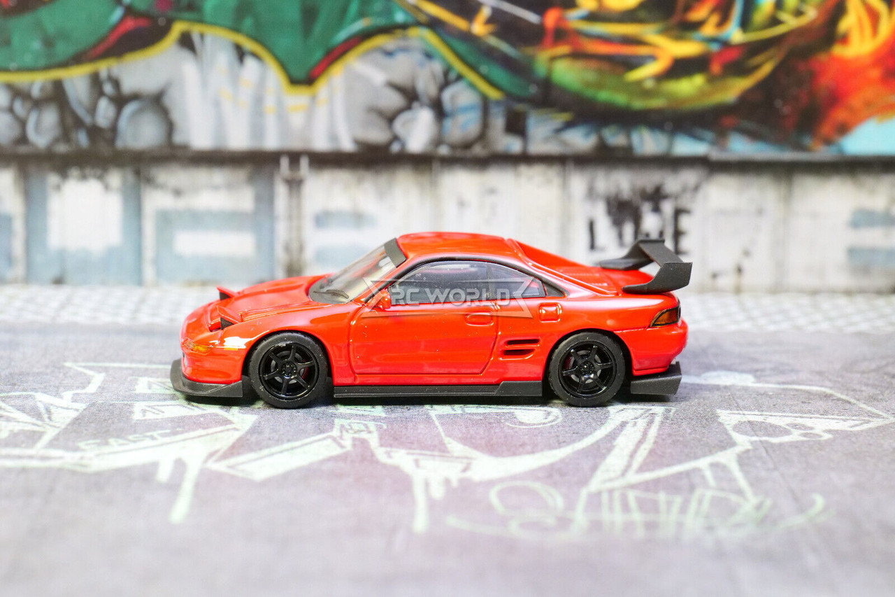 1/64 Die Cast TOYOTA MR2 TURBO w/ Pop Up Model Car HEC Expo-MARTINI -