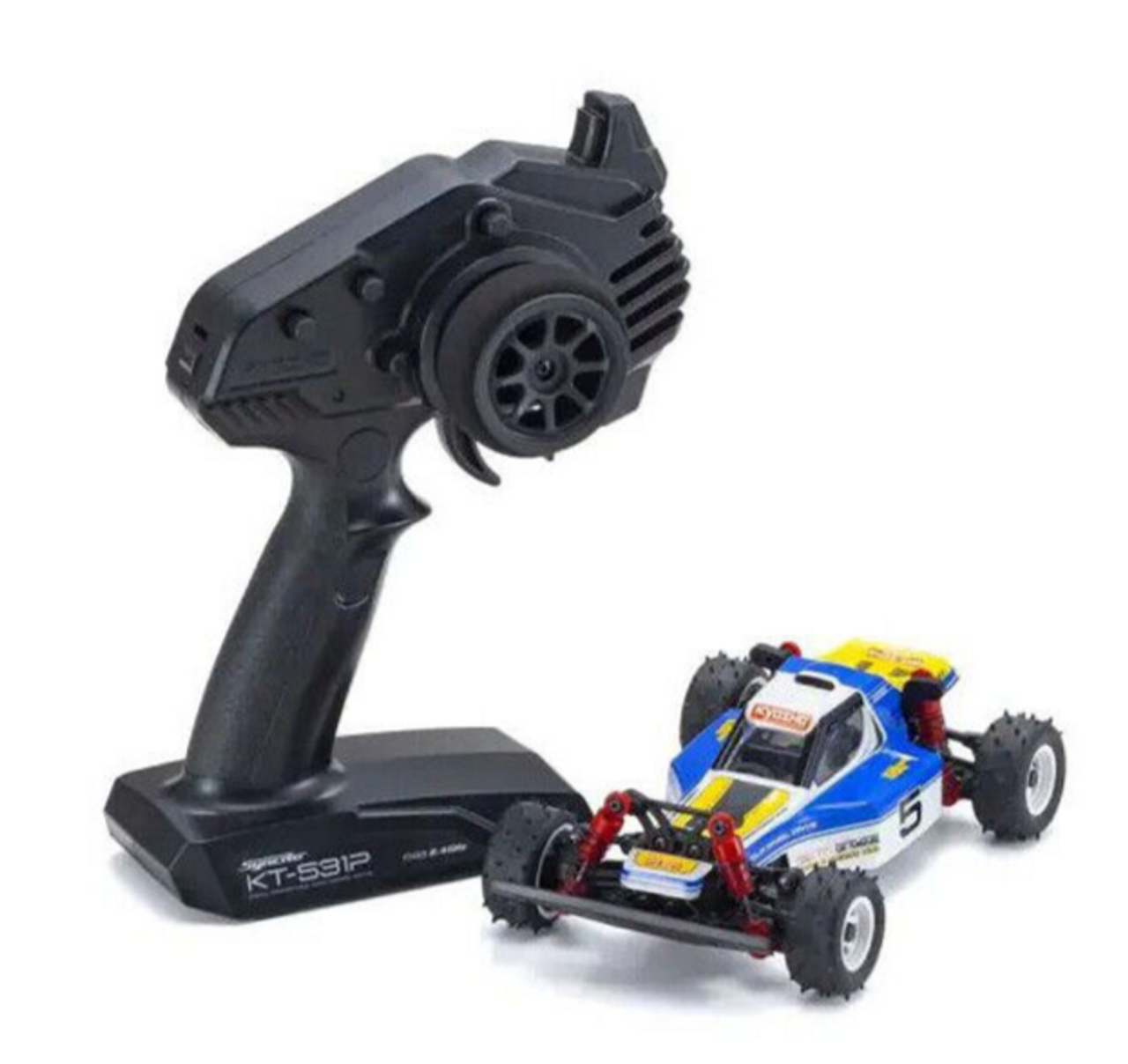 KYOSHO Mini-Z Buggy OPTIMA ブルー/ホワイト Kyosho RC Mini Z BUGGY Optima Blue/White 4WD -RTR-#32094BW