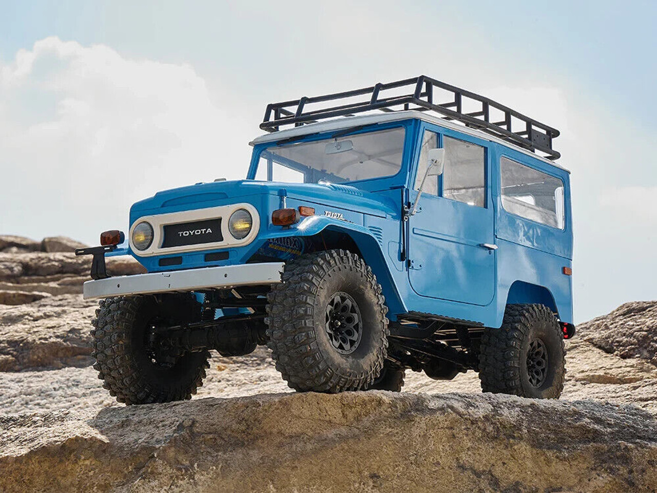 通電確認済 TOYOTA LAND CRUISER FJ40V ラジコン FMS 1/10 Toyota Land Cruiser FJ40 RTR Electric Trail Truck