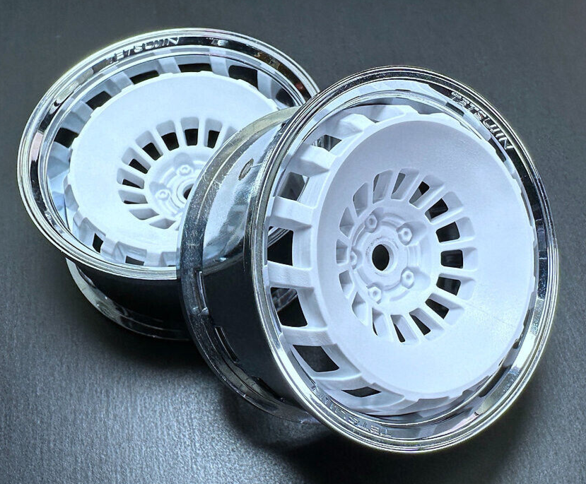 Tetsujin Wheel COMBO Bowler WHITE + CHROME Lips 3/6/9 Offset (4PCS