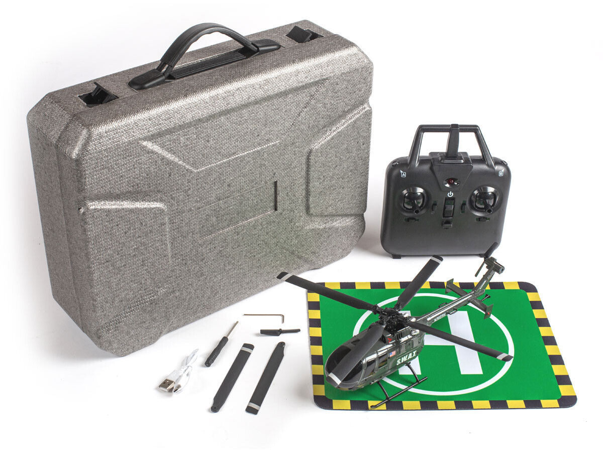 RC HELICOPTER 4 Blade SHERIFF W/ Gyro Stabilization 4CH 2.4gh-RTF-