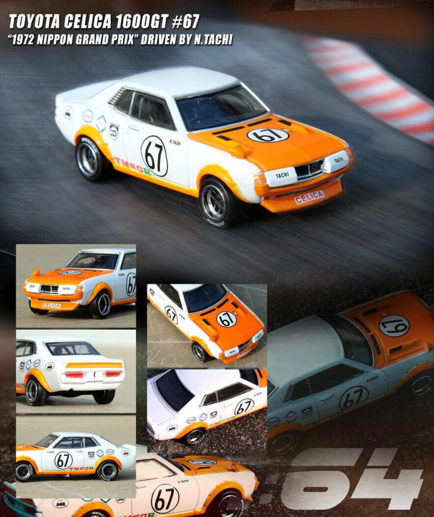 1/64 Die Cast TOYOTA CELICA 1600GT Nippon Grand Prix Box Set Model