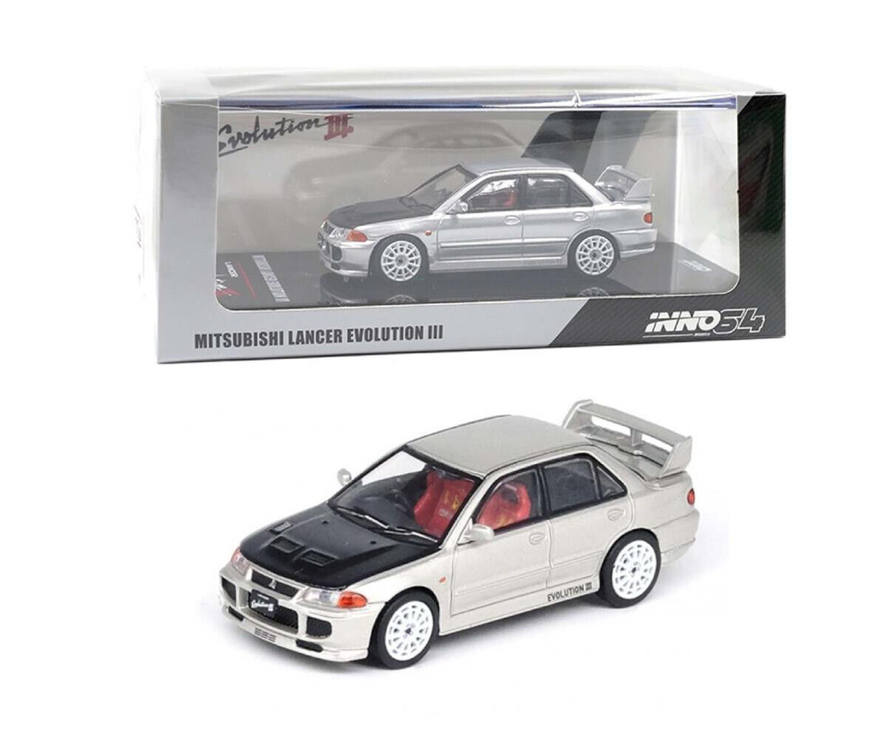 1/64 Die Cast MITSUBISHI LANCER EVOLUTION III Model Car -SILVER-