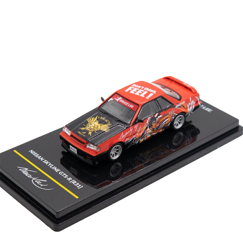 1/64 Die Cast NISSAN SKYLINE R31 GTS-R Bruce Lee Model Car -RED-