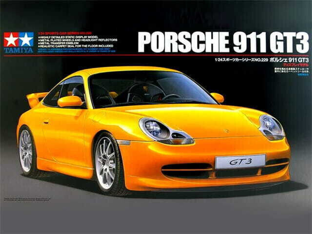 Tamiya 1/24 PORSCHE 911 GT3 (Yellow) Plastic Model Kit #24229