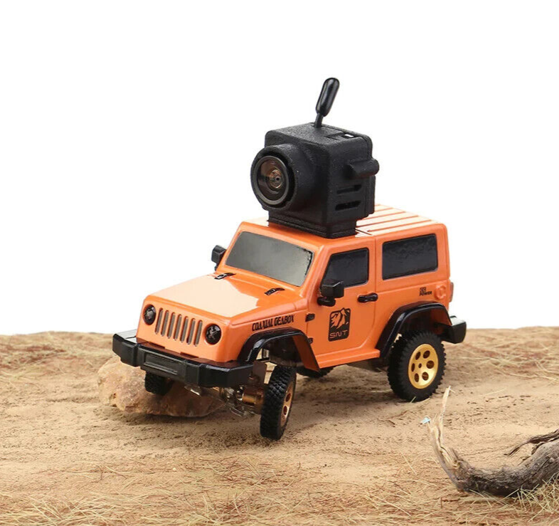 RC 1/64 Micro JEEP WRANGLER 4x4 w/ LED w/Camera+ FPV Goggles RTR