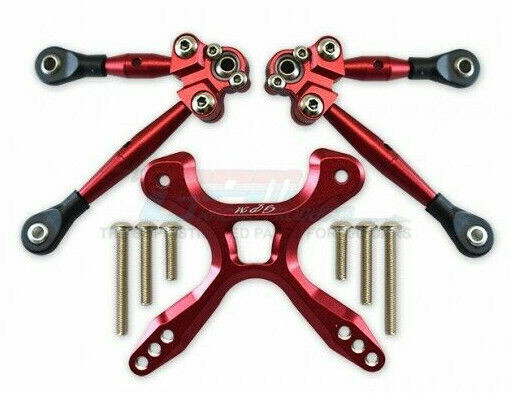 For Traxxas 4-TEC 2.0 TIE RODS + STABILIZER Upgrade GT049RA - ORANGE -