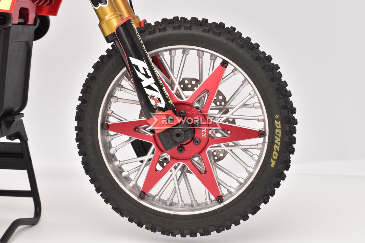 For 1/4 Losi Promoto Bike FRONT + REAR WHEEL Cover Metal