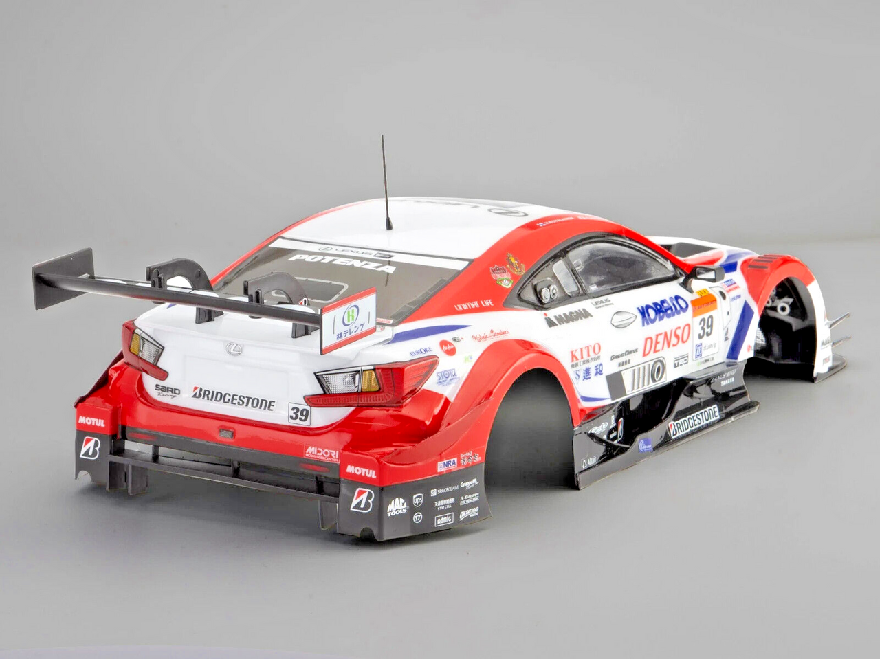 鳥谷 DENSO SARD LC/SYNTIUM LMcorsa RCF RC 1/10 BODY Shell LEXUS RCF Denso Kobelco Sard Body